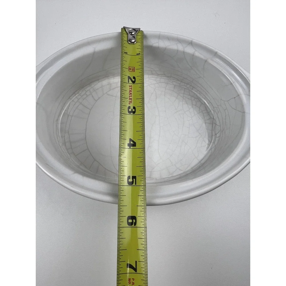 Vintage White Japan Covered Casserole‎ Dish Oven Proof Oval Lid Stoneware Ribbed